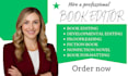 be your book editor developmental editor and proofreader