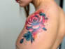 create a watercolor tattoo design