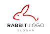 create wonderful excellent rabbit logo design
