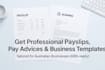 create australian payslips, pay advices, and letterheads