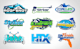 design junk removal and pressure washing logo
