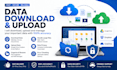 download, upload and organize your files and data