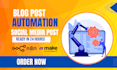automate blog posts and social media posting using n8n and make com automation