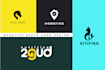 design a modern minimalist negative space logo with hidden meaning