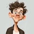 draw funny cartoon character, caricature, portrait