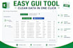 clean excel CSV files with one click gui tool