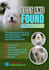 create a professional lost pet poster and annoncement