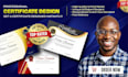 design a professional certificate, diploma or award design