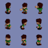 deliver rigged 3d pixel art style character in blender, ready for rendering