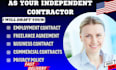 draft custom independent contract, freelancer contract, employment contract