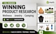 find winning wellness, jewelry or camping dropshipping products for shopify
