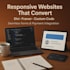 do front end website design responsive web, divi builder, google forms, payments