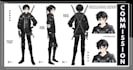 draw custom character sheet, reference sheet design in anime style for oc detail