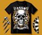 design custom skull t shirt darts logo