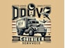 do creative truck courier service logo
