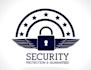 design professional technology crypto security logo