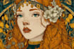 create illustrations in art nouveau style