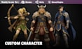 create 3d low poly custom characters ready for rigging, animation and game asset
