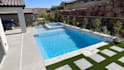 design 3d swimming pool, pool landscape, backyard and outdoor area