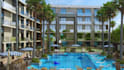 create 3d swimming pool design plan and realistic rendering