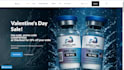 build private label peptide website, biohacking store with peptides vial mockup