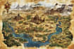 illustrate fantasy map and city map