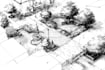 draw landscape sketch, architectural site plan, map