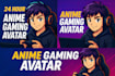 create a unique animated gaming avatar and stream banner in 24 hours
