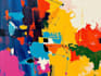 paint professional abstract oil art by digital hand paint