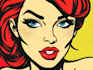 draw a retro pop art roy lichtenstein style