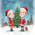 draw christmas day caricature