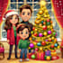 custom christmas cartoon caricature
