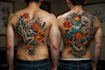 draw a japanese style tattoo art