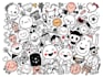 create hand drawn doodle art icons