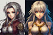create logo designer anime, fantasy style