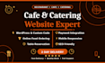 design and develop restaurant, cafe, or catering website with online reservation