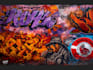 create expressive digital graffiti murals