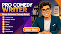write comedy script for your youtube channel