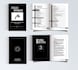 create a custom books cover page layout minimalist,clean,