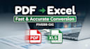 convert PDF to excel with 100 percent accurate formatting and fast delivery