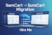 do full samcart to surecart website migration setup subscription migration