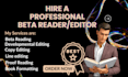 beta read your fiction novel and provide constructive critique