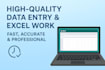do accurate data entry, copy paste, and typing work