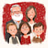 draw christmas cartoon caricature