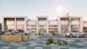 remodel real estate development,showroom complex,commercial center cgi rendering