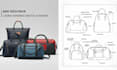 do custom bag tech pack, backpack tech pack, duffel bag tech pack sketch design
