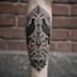 make a dark gothic styled blackwork tattoo design