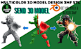 add color split and slice multi part stl 3mf for bambu lab multicolor printing