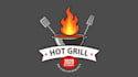 make eye catching hot grill  logo  in my style