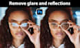 remove glare and reflection from glasses in photoshop
